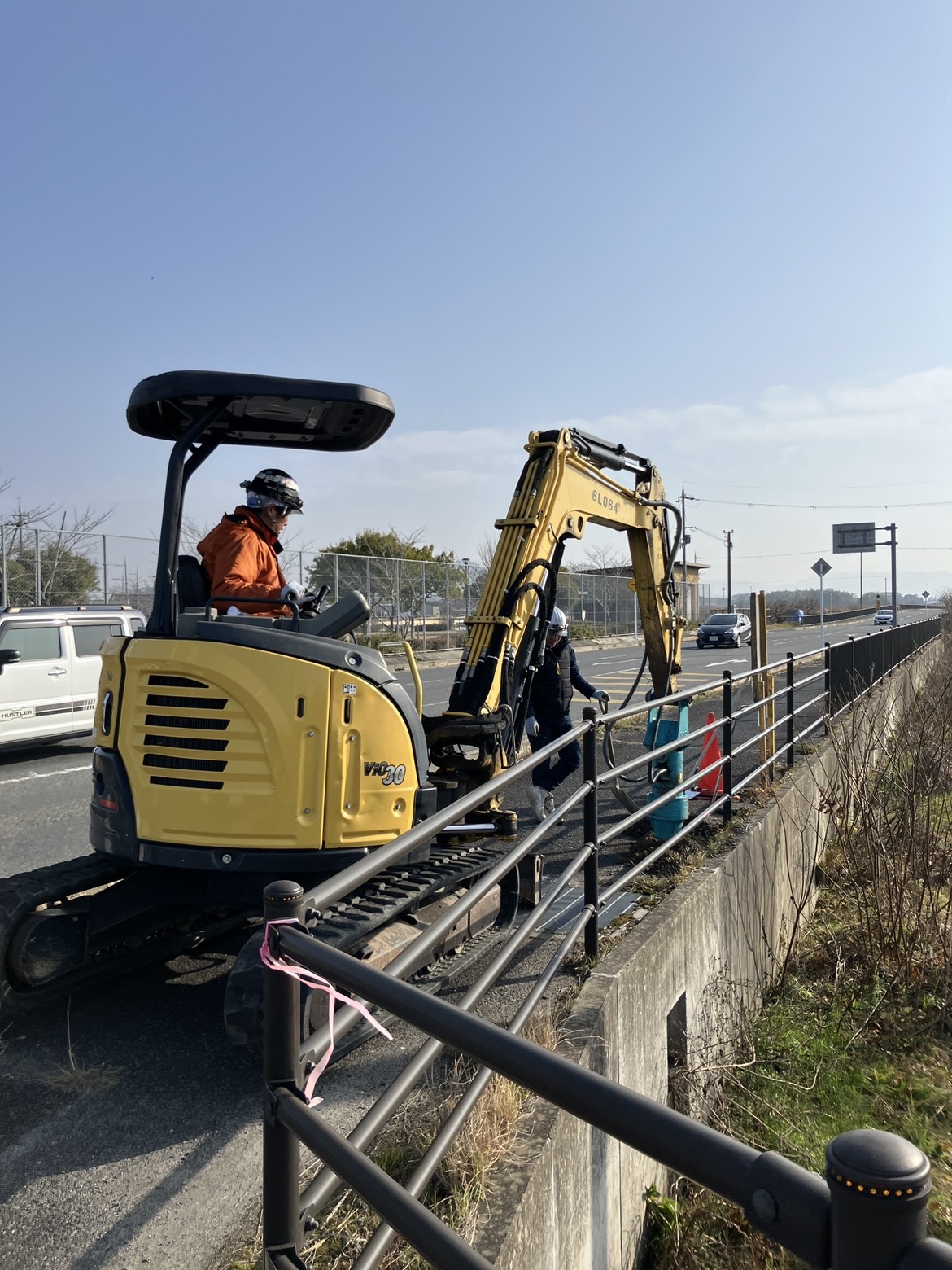 防犯灯の新規設置工事を実施いたしました！