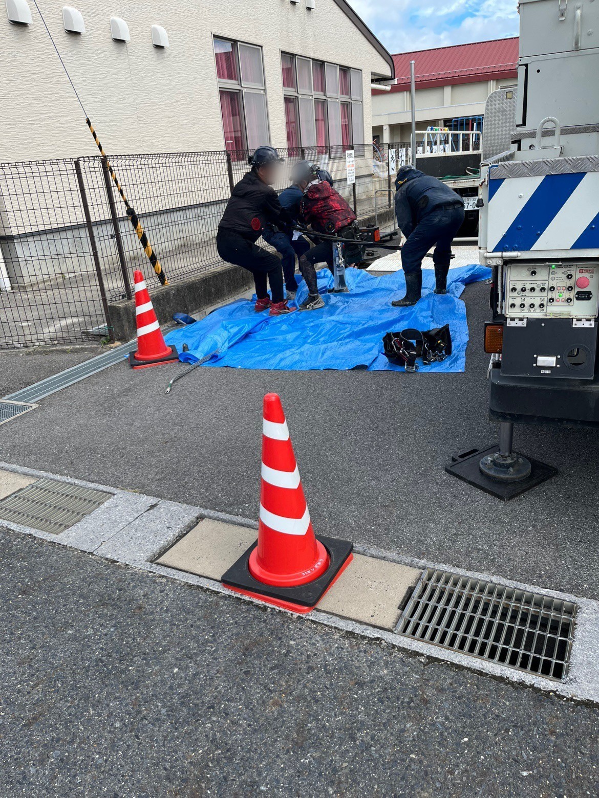 野洲市様:コミュニティセンターぎおう 高圧引込ケーブル更新(修繕)工事